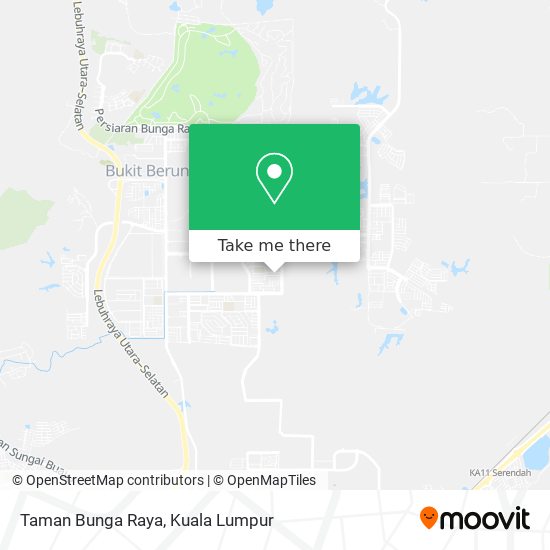 Peta Taman Bunga Raya
