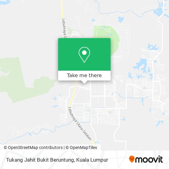 Peta Tukang Jahit Bukit Beruntung