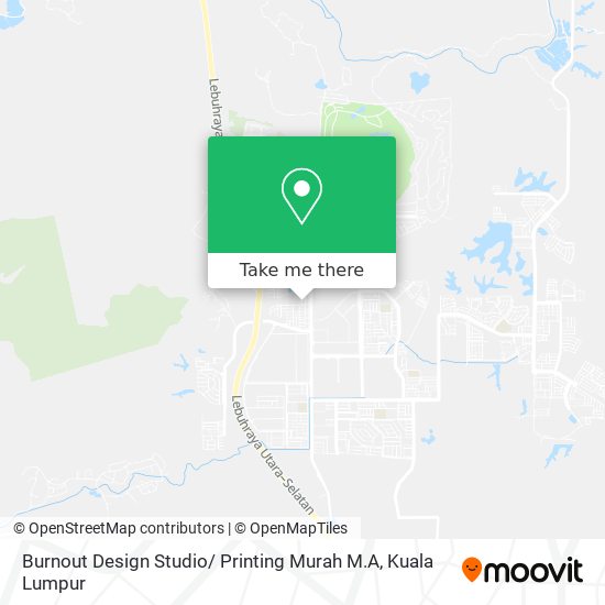 Burnout Design Studio/ Printing Murah M.A map