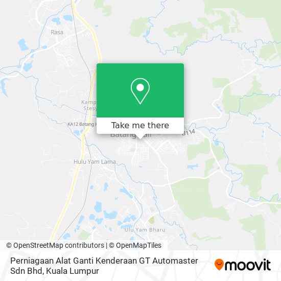 Perniagaan Alat Ganti Kenderaan GT Automaster Sdn Bhd map