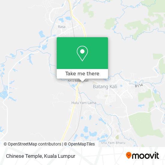 Chinese Temple map