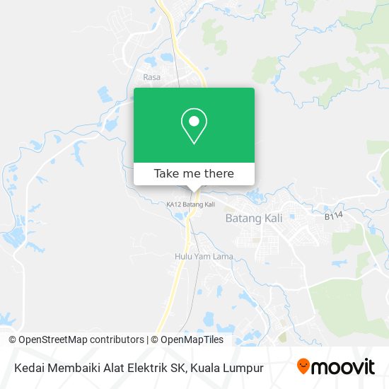 Kedai Membaiki Alat Elektrik SK map