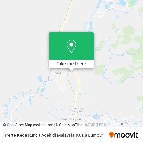 Perte Kede Runcit Aceh di Malaysia map