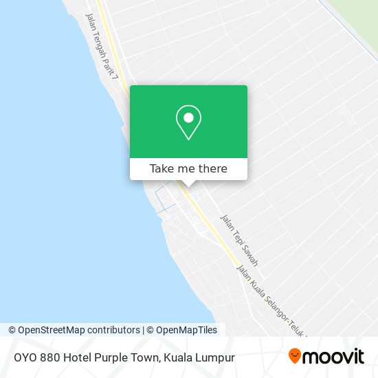 OYO 880 Hotel Purple Town map