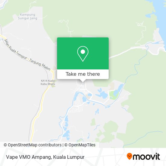 Vape VMO Ampang map