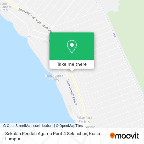 Sekolah Rendah Agama Parit 4 Sekinchan map