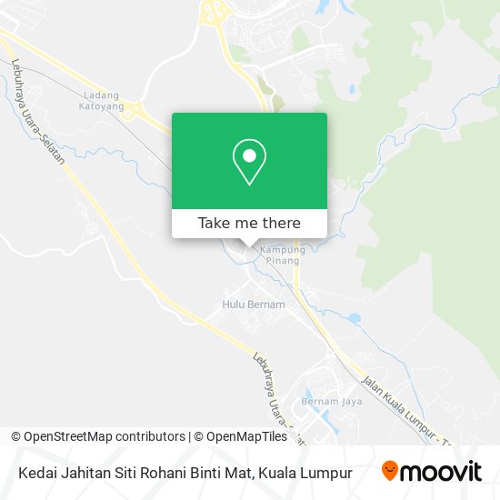 Kedai Jahitan Siti Rohani Binti Mat map