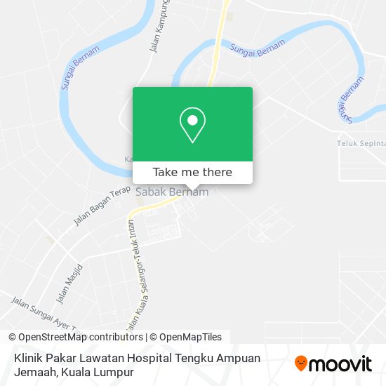 Peta Klinik Pakar Lawatan Hospital Tengku Ampuan Jemaah