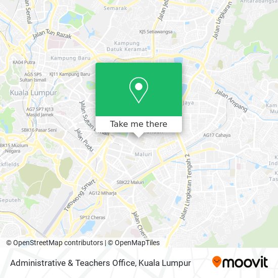 Administrative & Teachers Office map