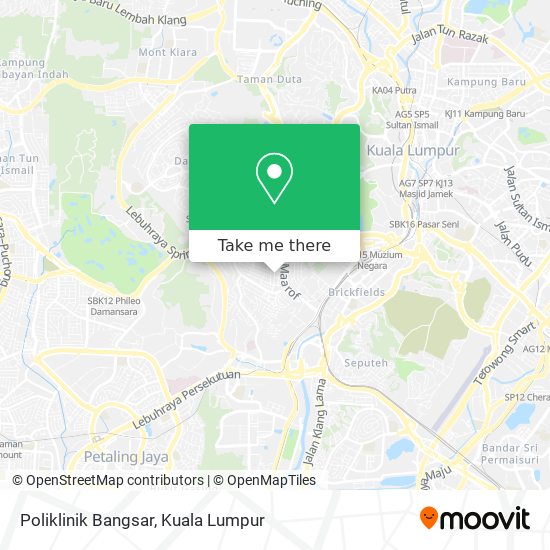 Poliklinik Bangsar map