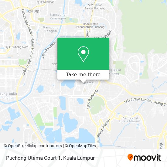 Puchong Utama Court 1 map