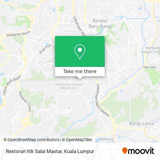 Restoran Itik Salai Mastar map