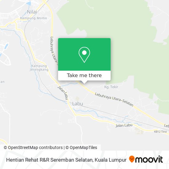 Peta Hentian Rehat R&R Seremban Selatan