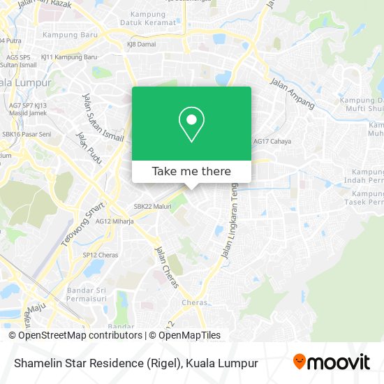 Shamelin Star Residence (Rigel) map