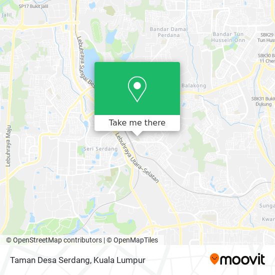 Peta Taman Desa Serdang