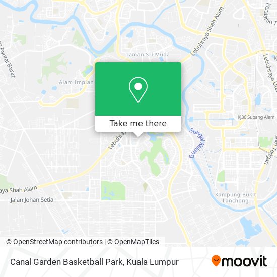 Canal Garden Basketball Park map