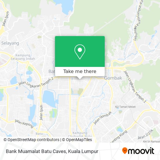 Peta Bank Muamalat Batu Caves