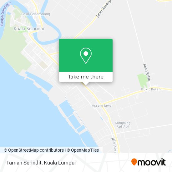 Taman Serindit map