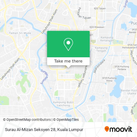 Surau Al-Mizan Seksyen 28 map