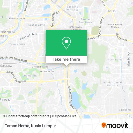 Taman Herba map