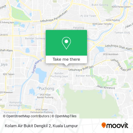 Kolam Air Bukit Dengkil 2 map