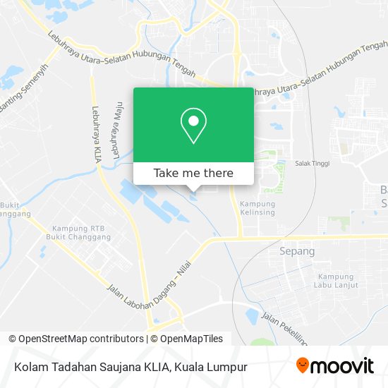 Kolam Tadahan Saujana KLIA map