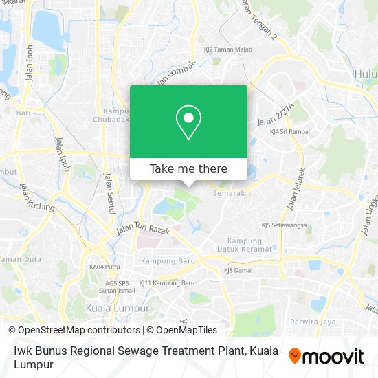 Iwk Bunus Regional Sewage Treatment Plant map
