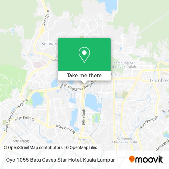 Peta Oyo 1055 Batu Caves Star Hotel
