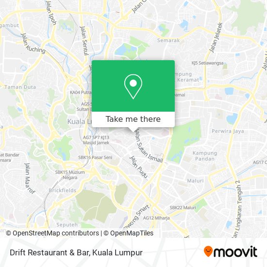 Drift Restaurant & Bar map