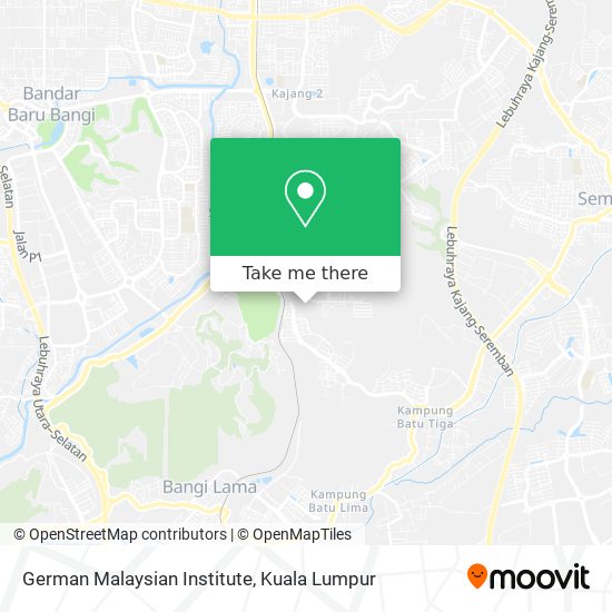 German Malaysian Institute map