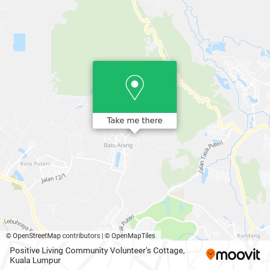 Positive Living Community Volunteer's Cottage map