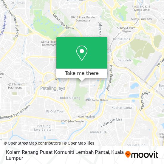 Kolam Renang Pusat Komuniti Lembah Pantai map