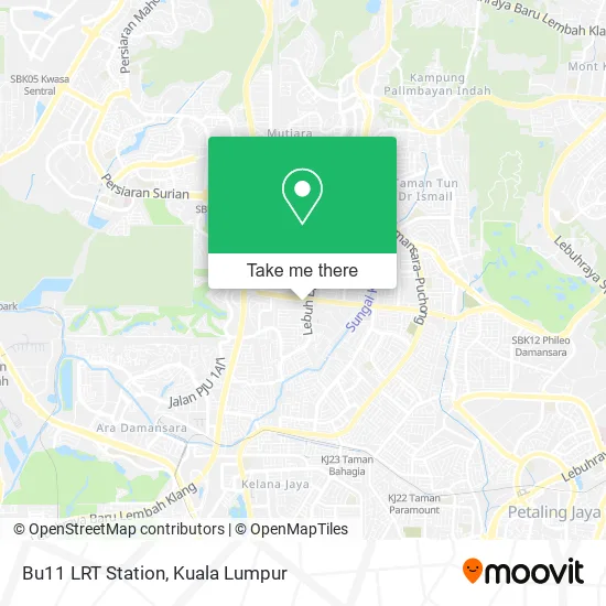 Bu11 LRT Station map