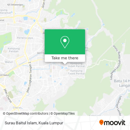 Surau Baitul Islam map