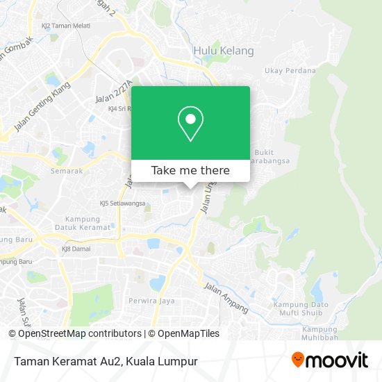 Taman Keramat Au2 map