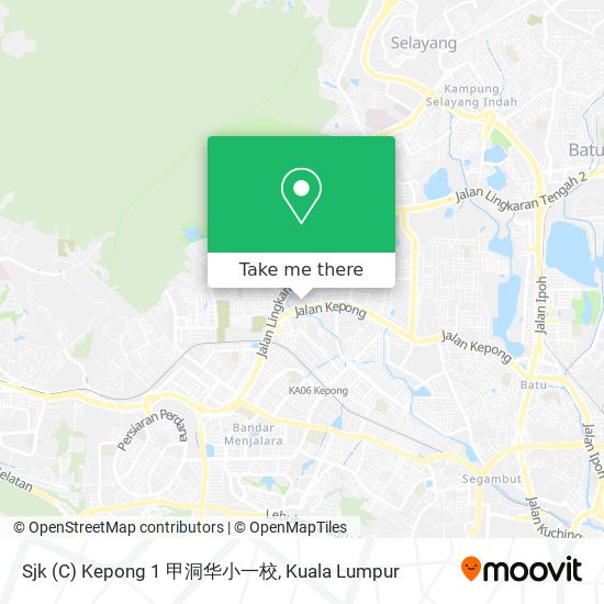 Sjk (C) Kepong 1 甲洞华小一校 map