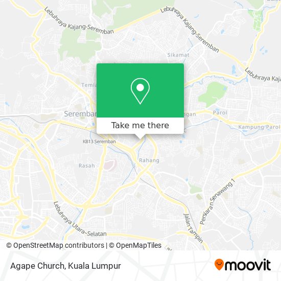 Agape Church map