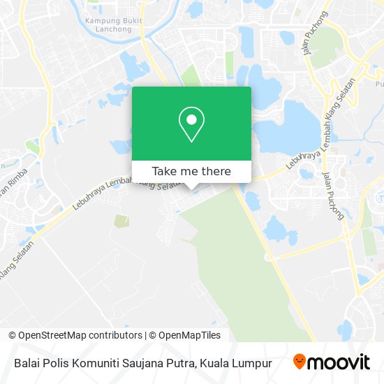 Balai Polis Komuniti Saujana Putra map