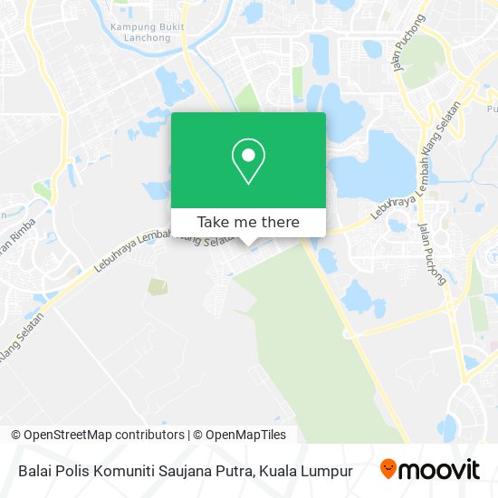 Peta Balai Polis Komuniti Saujana Putra