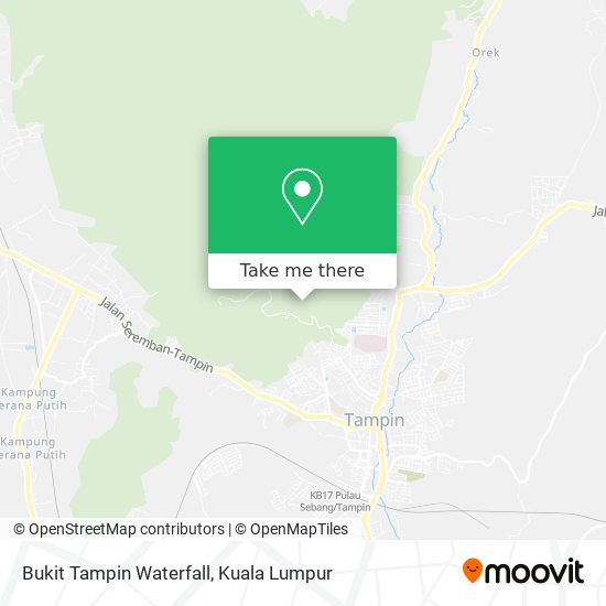 Peta Bukit Tampin Waterfall
