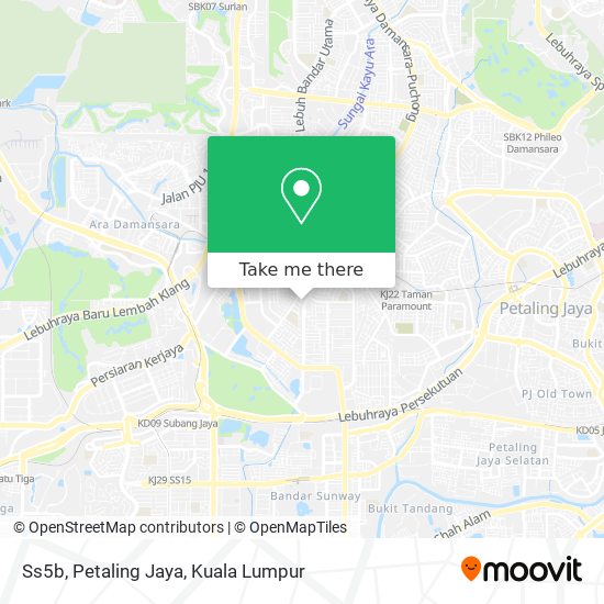 Ss5b, Petaling Jaya map