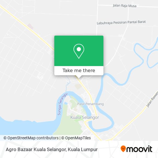 Peta Agro Bazaar Kuala Selangor