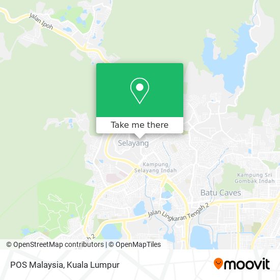 POS Malaysia map