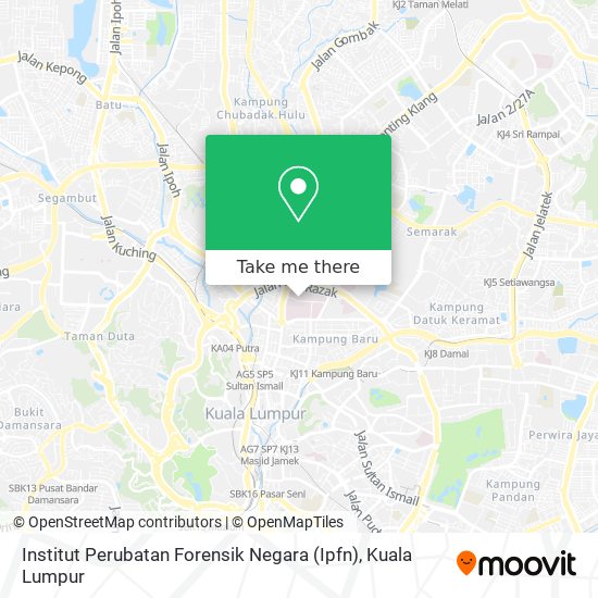 Institut Perubatan Forensik Negara (Ipfn) map