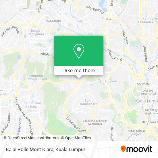 Balai Polis Mont Kiara map