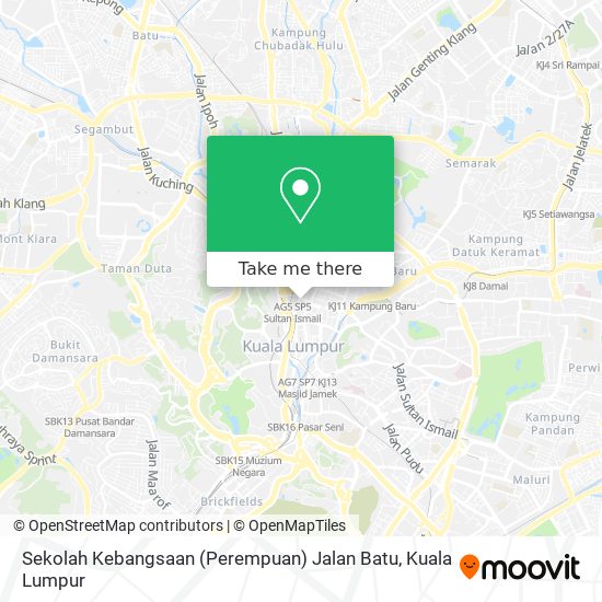 Peta Sekolah Kebangsaan (Perempuan) Jalan Batu