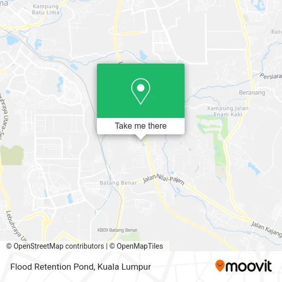 Flood Retention Pond map