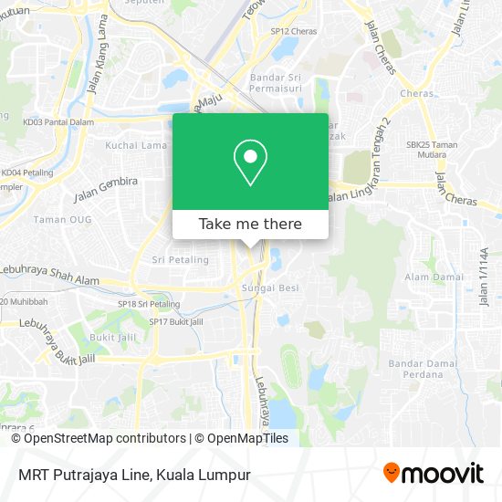 Peta MRT Putrajaya Line
