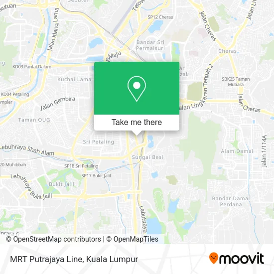 Peta MRT Putrajaya Line