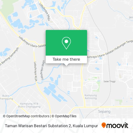 Peta Taman Warisan Bestari Substation 2